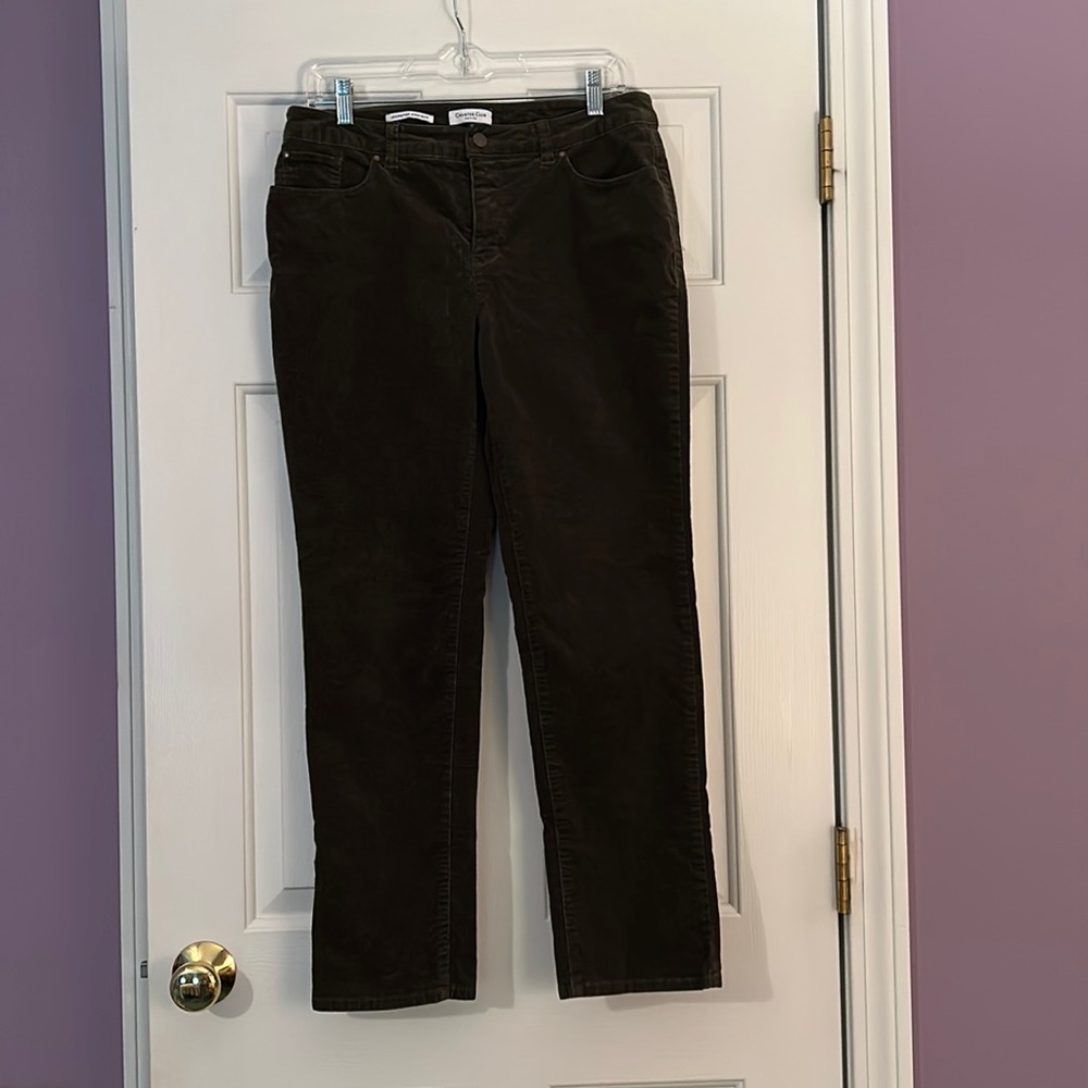 Charter Club olive green corduroys - size 12P